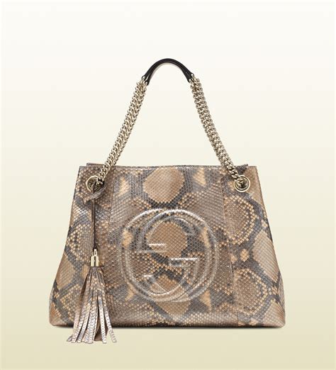 gucci brown python clutch|Gucci handbags for women.